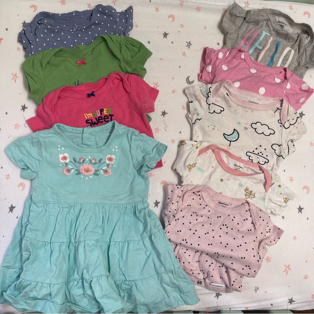 Colorful Baby Girl Clothing Set